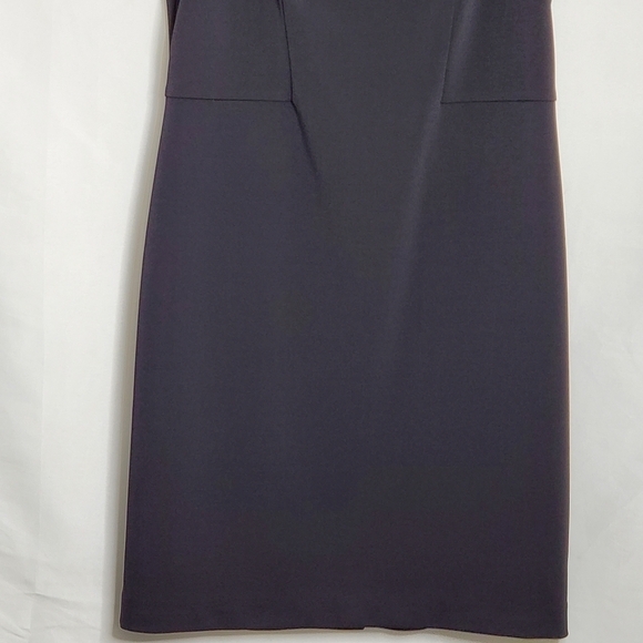 Vince Camuto Cut Out Cap Sleeve Black Dress Size 16 Sheath Cocktails Evening - Picture 3 of 14